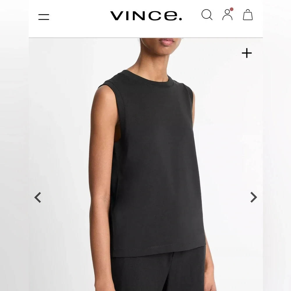 Vince Black Muscle Tee